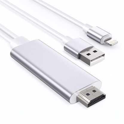 Picture of Choetech Choetech Lightning To HDMI 1.8m HD Cable in White