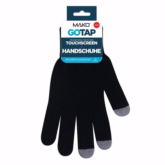 Picture of Mako MAKO GOTAP Touchscreen Gloves in S/M in Black