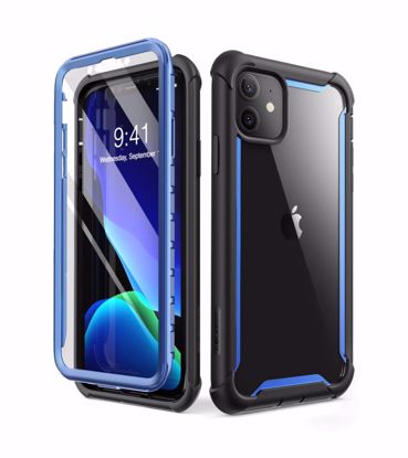 Picture of i-Blason i-Blason Ares Full Body Case with Screen Protector for iPhone 11 in Blue