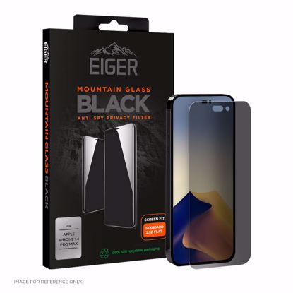 Picture of Eiger Eiger Mountain Black Privacy Screen Protector 2.5D for Apple iPhone 14 Pro Max in Black