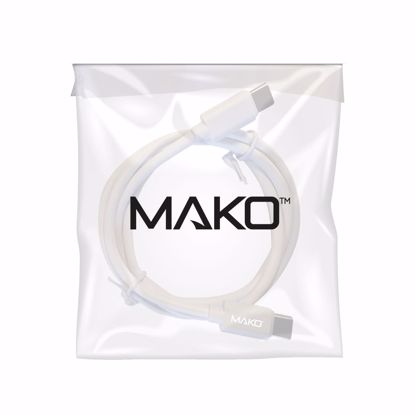 Picture of Mako Mako USB-C To USB-C Cable 100W USB 2.0 1M in White Bulk