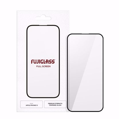 Picture of Fujiglass Fujiglass Screen Protector Full Screen for Apple iPhone 15 in Clear / Black