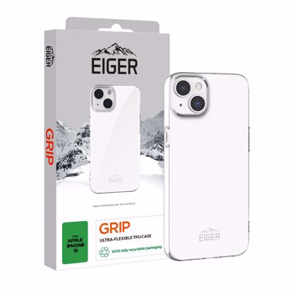 Picture of Eiger Eiger Grip Case for Apple iPhone 15 in Clear