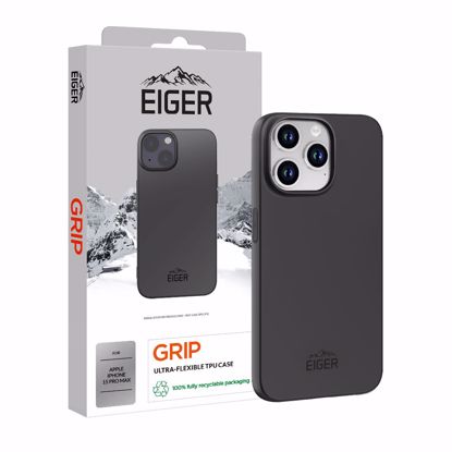 Picture of Eiger Eiger Grip Case for Apple iPhone 15 Pro Max in Black